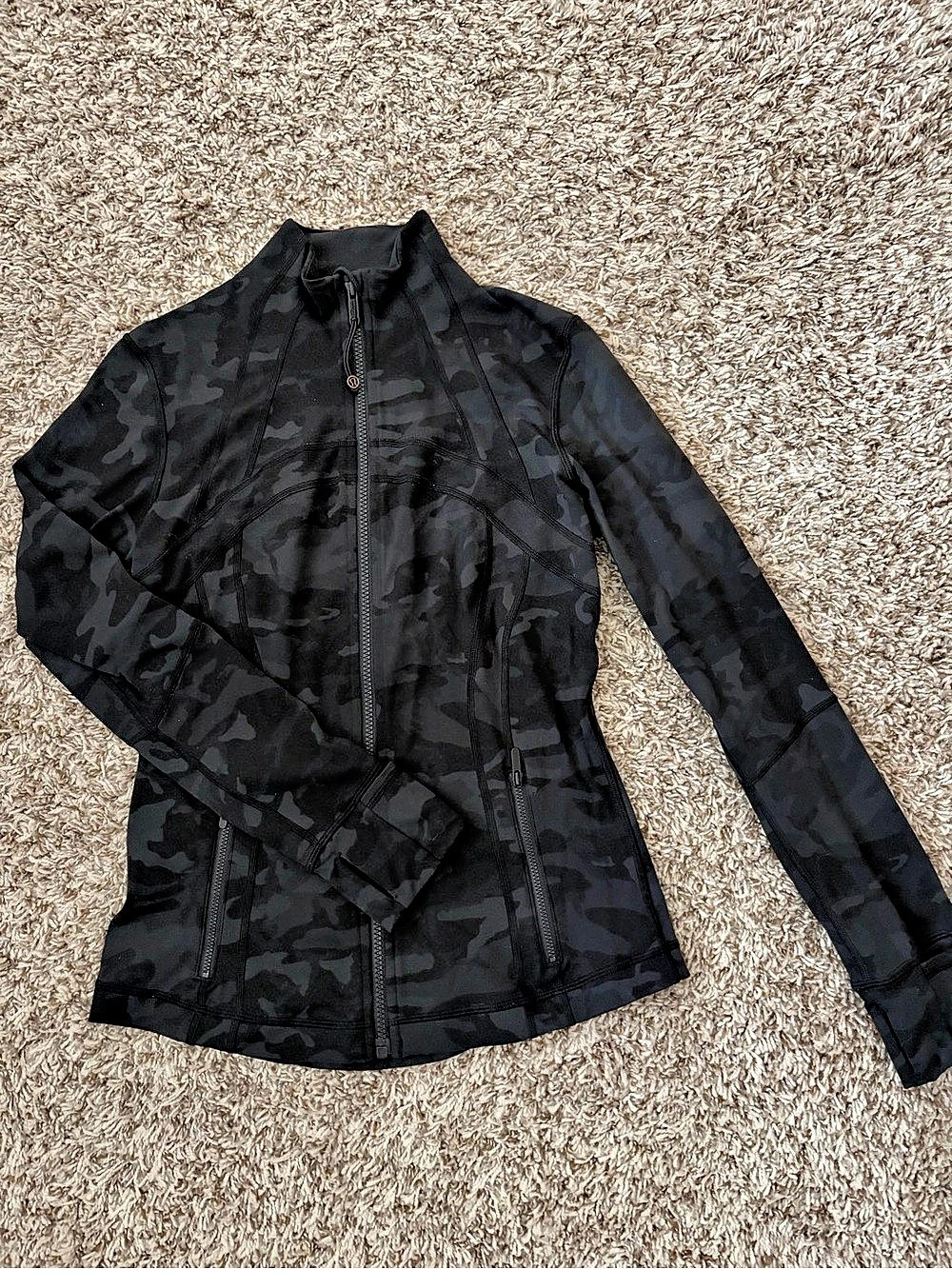 lululemon Define Jacket *Nulu Camo Full-Zip Jacket in Black